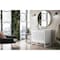 James Martin Vanities Athens 36in Single Vanity, Glossy White w/ 3 CM Eternal Jasmine Pearl Quartz Top E645-V36-GW-3EJP - alternate 7